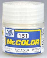 Краска акриловая Mr_Hobby White Pearl _белый перламутр__ перламутровая_ 10 мл _C151_