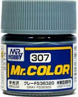 Краска акриловая Mr.Hobby Gray FS36320 (серый), полуглянцевая, 10 мл (C307)