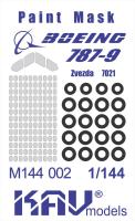 1/144 Окрасочная маска на Boeing 787 Dreamliner _Звезда_ _KAV_ M144002_