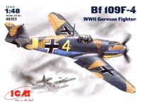 1/48 Самолет Bf 109F-4_ Германский истребитель II Мировой войны _ICM_ 48103_