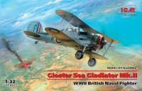 1/32 Gloster Sea Gladiator Mk_II _ Британский морской истребитель II МВ _ICM_ 32042_