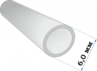 Профиль трубка диаметр 6мм, длина 250 мм, 3 шт/уп. (ZIPmaket, 41616)