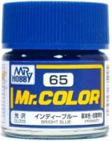 Краска акриловая Mr_Hobby Bright Blue _яркий синий__ глянцевая_ 10 мл _C65_
