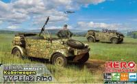 1/35 KUBELWAGEN TYPE82 _ 2 in 1+Mg34 AA& AG tripod fitter option/Fuel tank frame__Herohobby_ H35005_