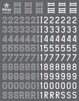 Декали Номера БТ Германии_ вариант 1_ вариант 2 _обводка__ высота 7_56мм _Победа_ V35031_