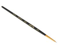 Кисть круглая из волоса синтетики под колонок _ 00_ серия 1S15_ кор_ручка _Roubloff_ ЖS1-00_55Ж_