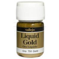 Краска Liquid Gold, Gold, на спиртовой основе, 35мл (Vallejo, 70791)