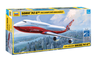 1/144 Пасс_ авиалайнер _Боинг 747-8_ _Звезда_ 7010_