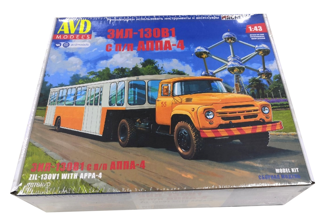 1/43 Автомобиль ЗИЛ-130В1 с п/п АППА-4 (AVD, 7076) - МурманХобби