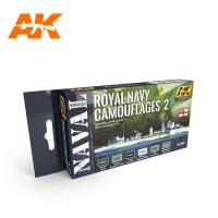 Набор красок Royal NAVY Camouflages (камуфляж британского флота), 6х17мл (AK, AK5040)