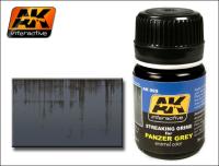 Эффект AK_ Streaking grime for Panzer grey _грязевые подтеки для танкового серого__ 35 мл _AK-069_