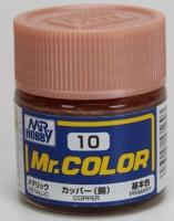 Краска акриловая Mr_Hobby Copper _медный__ металлик_ 10 мл _С10_