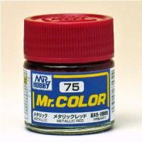 Краска акриловая Mr_Hobby Metallic Red _красный металлик__ 10 мл _C75_