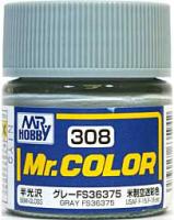 Краска акриловая Mr_Hobby Gray FS36375 _серый__ полуглянцевая_ 10 мл _C308_