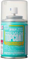 Лак Premium TOPCOAT Semi-Gloss_ полуглянец_ на водной основе_ спрей_ 88мл _Mr_Hobby_ B602_
