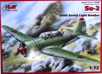 1/72 Сов_легкий бомбардировщик Су-2 _ICM_ 72081_