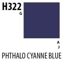 Краска акриловая Mr_Hobby Phthalo Cyanin Blue _фталоцианиновый синий__ глянцевая_ 10 мл _H322_