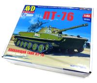 1/43 Плавающий танк ПТ-76 _AVD_ 3015_