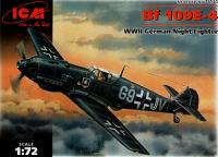 1/72 Самолет Bf 109E-4 Второй мировой войны немецкий ночной истребитель _ICM_ 72134_