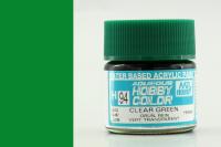 Краска акриловая Mr_Hobby Clear Green _прозрачный зеленый__ глянцевая_ 10 мл _H94_