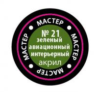 Краска №21 Зеленый авиационный интерьер (МАКР-21)