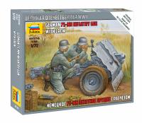 1/72 Нем_75-мм пехотное орудие с расчетом _Звезда_ 6156_