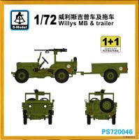1/72 Автомобиль Willys MB & Trailer _S-model_ 720046_