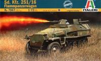 1/72 Нем_ бронемашина Sd_Kfz_251/16 Flammpanzerwagen _Italeri_ 7067_
