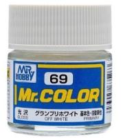 Краска акриловая Mr_Hobby Off White_ глянцевая_ 10 мл _C69_
