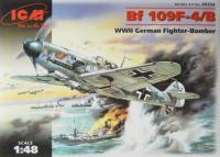 1/48 Bf 109F-4 / B, Германский истребитель-бомбардировщик (ICM, 48104)