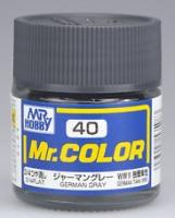 Краска акриловая Mr.Hobby German Gray, 3/4 матовая, 10 мл (C40)