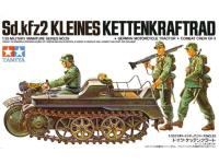 1/35 Kettenkraftrad - гусен_ мотоцикл с 3-мя фиг_ _Tamiya_ 35029_