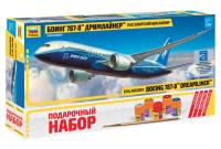 1/144 Пассажирский авиалайнер Боинг 787-8 Дримлайнер _Звезда_ 7008П_