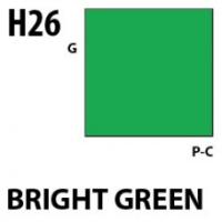 Краска акриловая Mr_Hobby Bright Green _ярко-зеленый__ глянцевая_ 10 мл _H26_