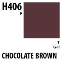 Краска акриловая Mr_Hobby Chocolate Brown _шоколадно-коричневый__ матовая_ 10 мл _H406_