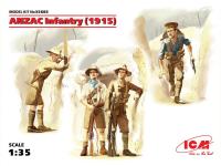 1/35 Пехота АНЗАК _1915г___ _4 фигуры_ _ICM_ 35685_