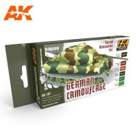 Набор красок German Camouflage, 6х17мл, под кисть и аэрограф (AK, AK167)