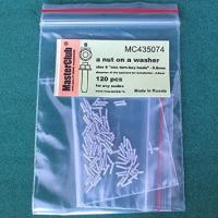 Болт с гайкой и шайбой_ 120 шт__ шляпка 0_8мм_ диам_посад_отв_ 0_8мм _MC435074_