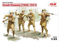 1/35 Греческие эвзоны _1940-1941 г_г___ _4 фигуры_ _ICM_ 35562_
