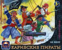 Карибские пираты_ набор из 8 фигур_ 65мм _ARKmodels_ 80020_