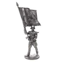 Старшина Красной Армии с полковым знаменем_ 1943-45 гг_ СССР _EkCastings_ ww2-45_