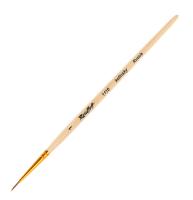 Кисть Колонок Круглая Roubloff 1110 _ 1 кор_ ручка_ укор_вст_ покрыта лаком _ЖК1-01_00Ж_