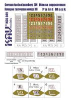 1/35 Трафарет _Рукописные Советские тактические номера_ _1 _KAV_ 35050_