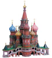 1/150 _Покровский собор Храм Василия Блаженного__ сборная модель из картона _УБ_ 195_