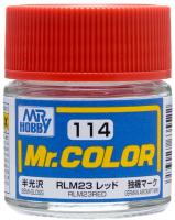Краска акриловая Mr_Hobby RLM23 Red _красный__ полуглянцевая_ 10 мл _C114_