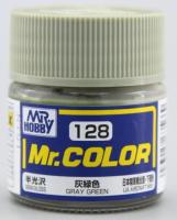 Краска акриловая Mr_Hobby Gray Green _серо-зеленый__ полуглянцевая_ 10 мл _128_