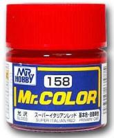 Краска акриловая Mr_Hobby Super Italian Red _итальянский супер-красный__ матовая_ 10 мл _C158_