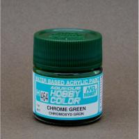 Краска акриловая Mr_Hobby CHROME GREEN _зеленый хром__ матовая_ 10 мл _H464_