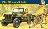 1/35 Willys MB Jeep with Trailer (Italeri, 0314)