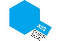 X-23 Краска Tamiya, Clear Blue (прозрачная синяя), глянец, эмаль, 10 мл (80023)